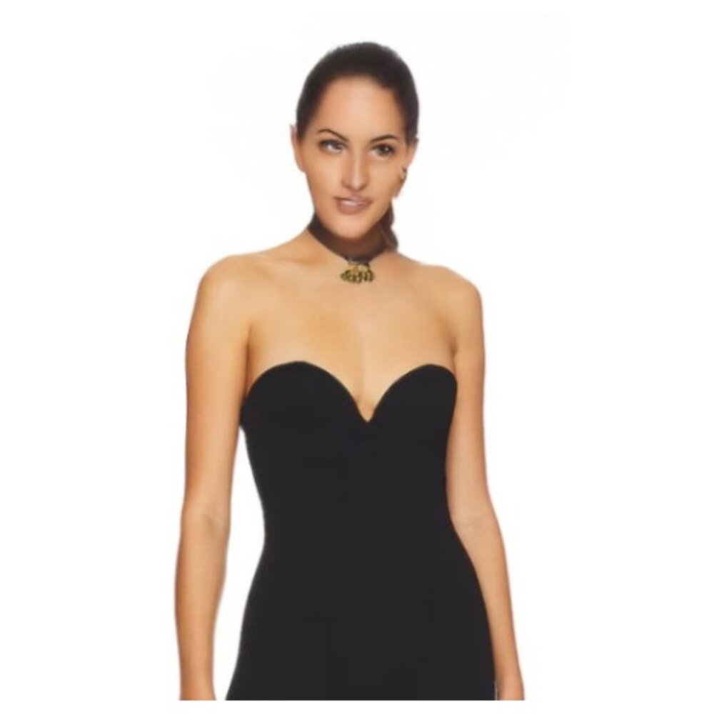 Wolford Sergio Rossi Heart Baily Jumpsuit Color: Black Size:38 Catsuit 53191